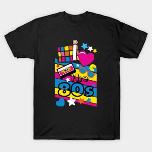 I love the 80s! Cool Neon Pop Culture Shirt & Gifts T-Shirt